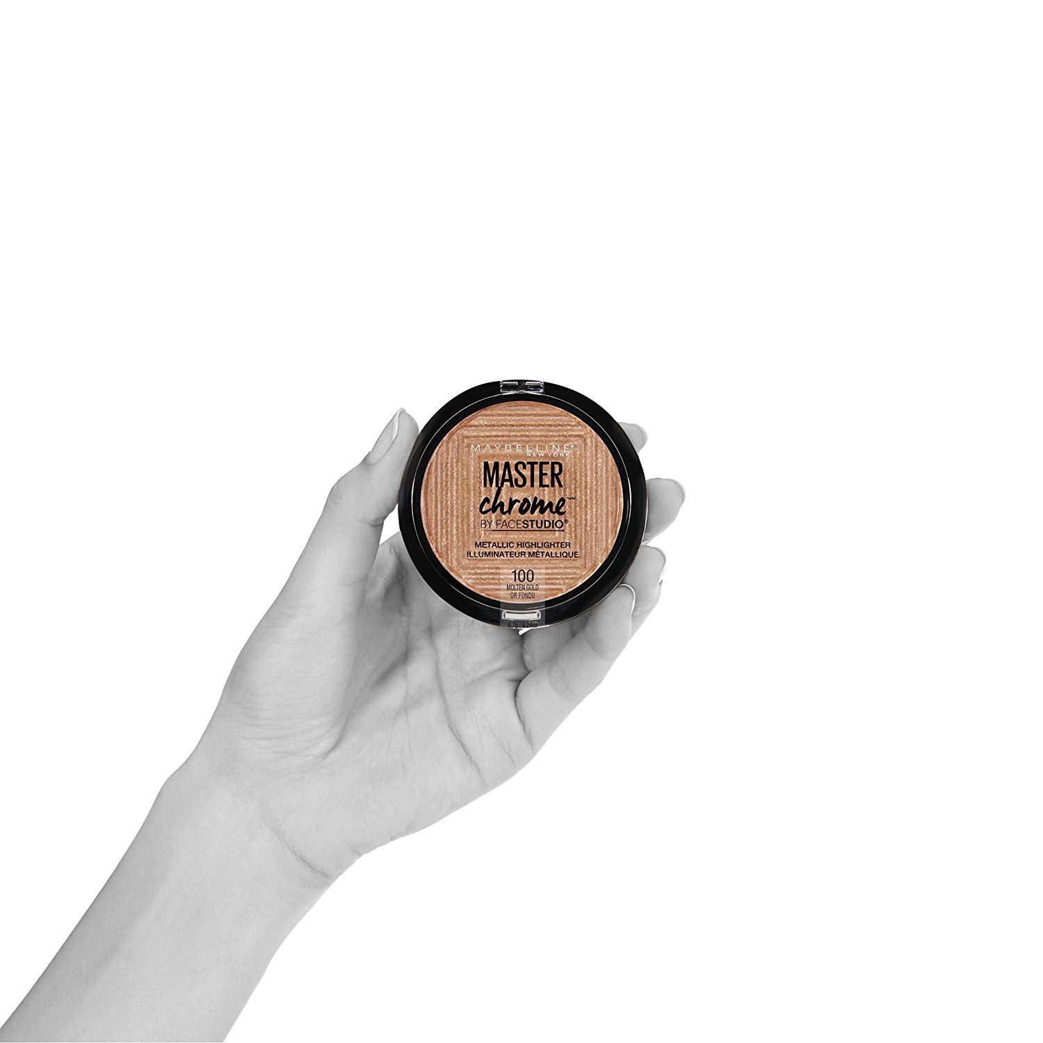 Maybelline Master Chrome Metallic Highlighter Powder, Molten Gold, 0.24 Ounce
